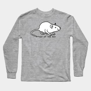 Year of the Rat White Long Sleeve T-Shirt